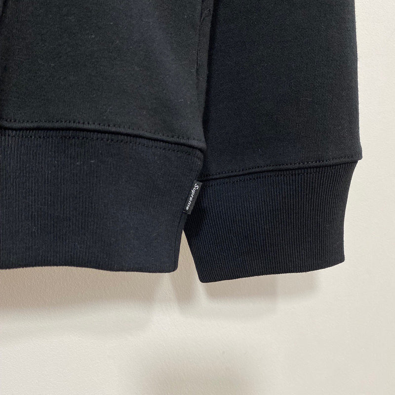 Supreme Contrast Hooded Sweatshirt Black