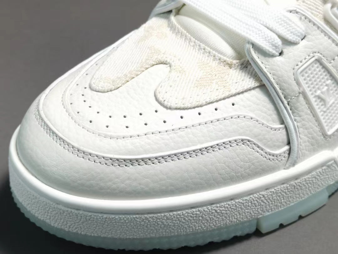 Louis Vuitton LV Made Trainer Monogram Denim White