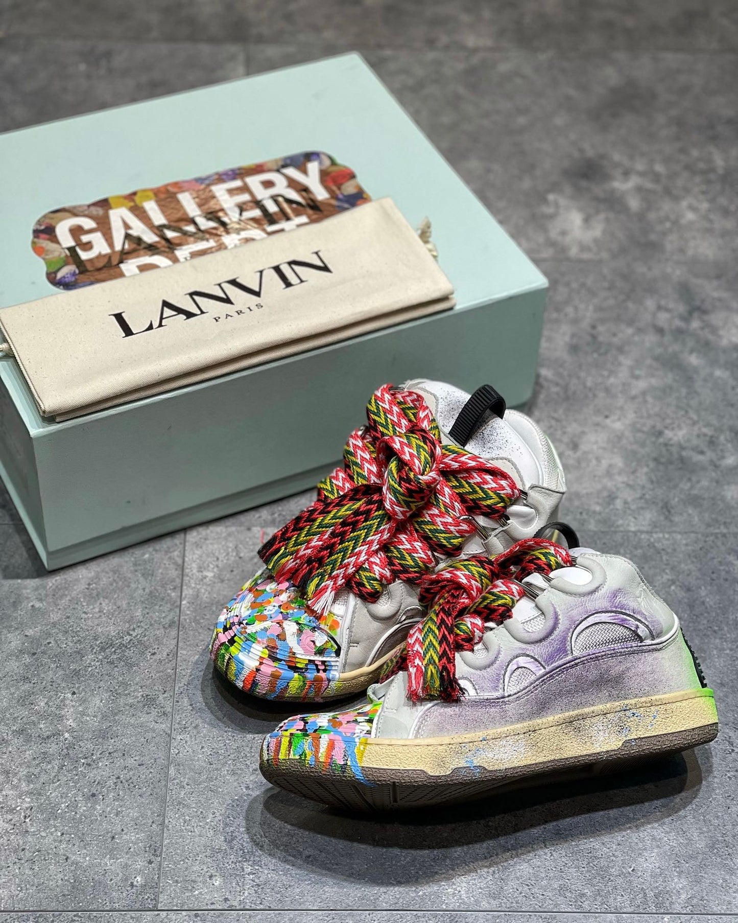 Gallery Dept. x Lanvin Curb 'Paint Drip - Optical White'