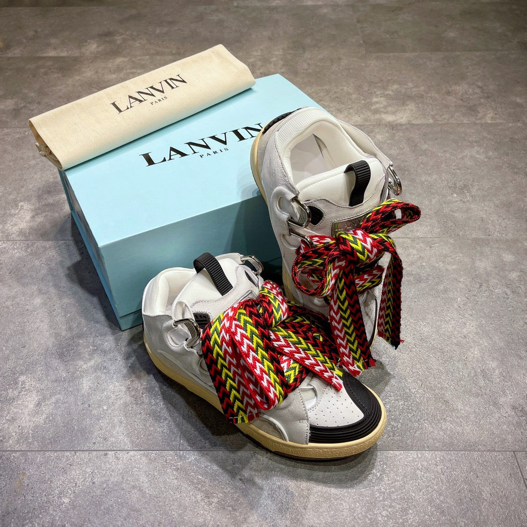 Lanvin Leather Curb White Ivory