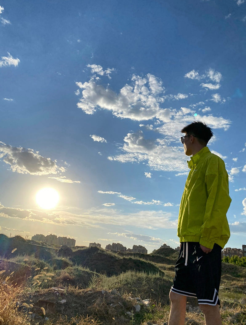 Nike x Stussy Windrunner Jacket Bright Cactus