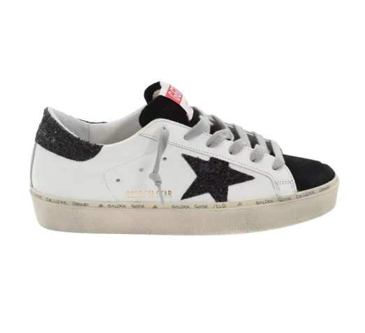 Golden Goose Hi Star Low-Top Sneakers Black/White