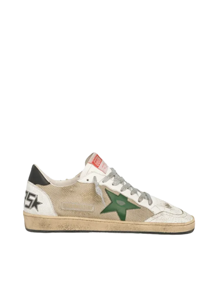 Golden Goose SUPERSTAR Ball Star sneakers in leather and mesh with black heel tab