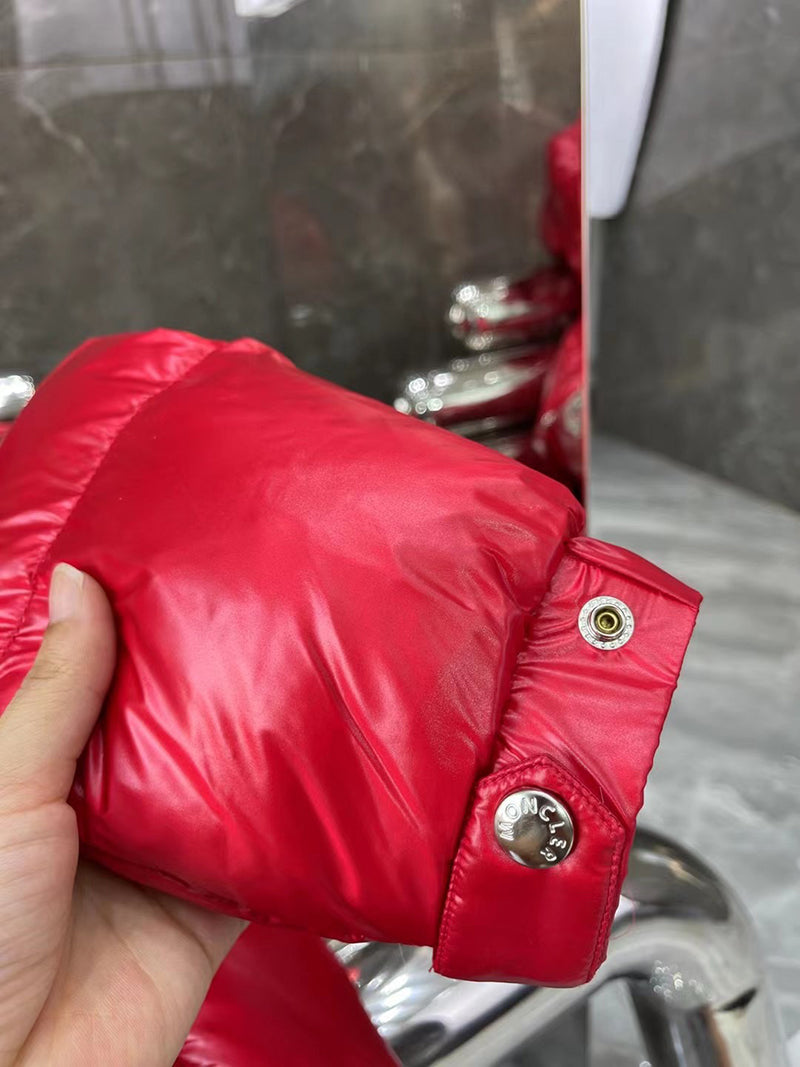 Moncler Ecrins Red Nylon Down Jacket