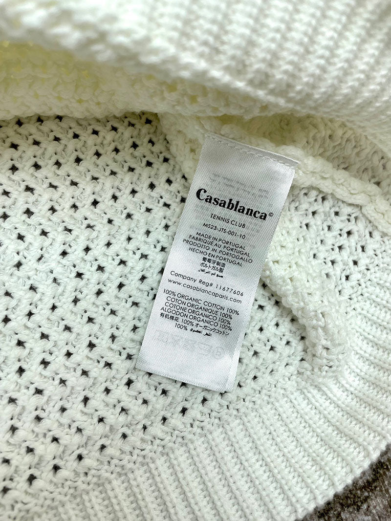 CASABLANCA Tennis Crochet Shirt in Green