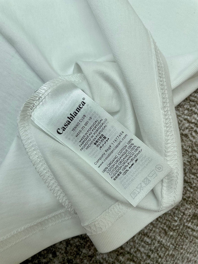 CASABLANCA La Joueuse Printed T Shirt White