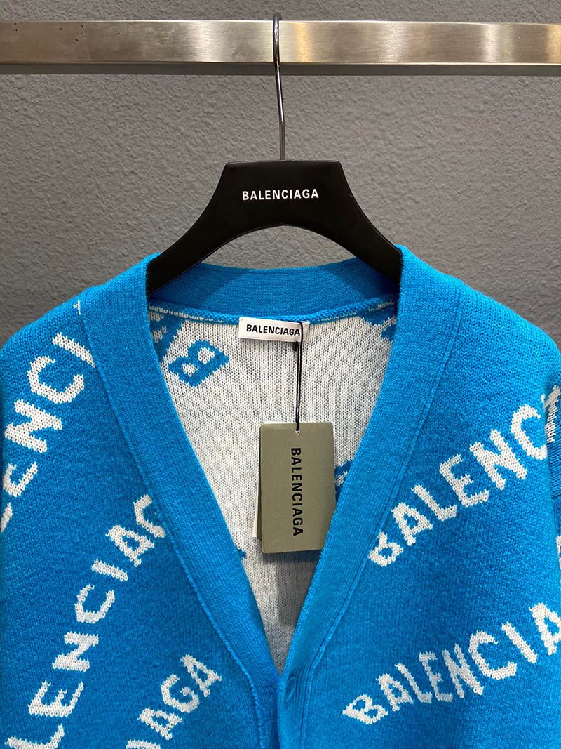 Balenciaga Logo Cardigan