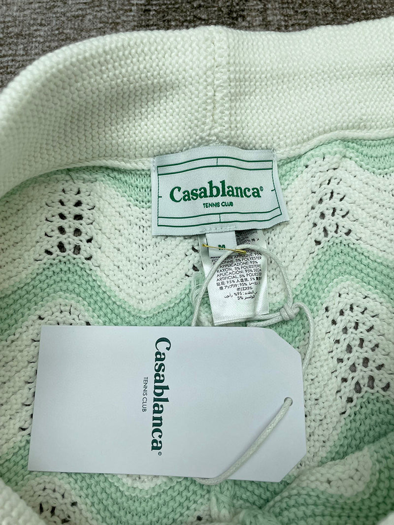 CASABLANCA Gradient Wave Texture Shorts