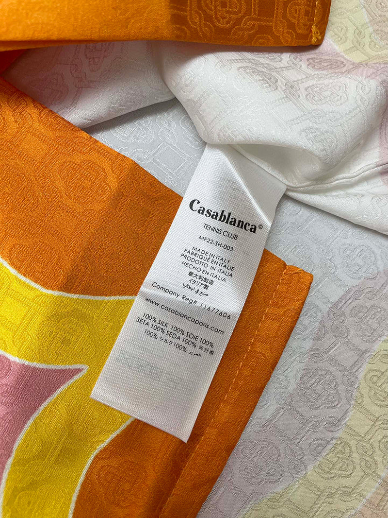 Casablanca Rainbow Monogram Silk Shirt