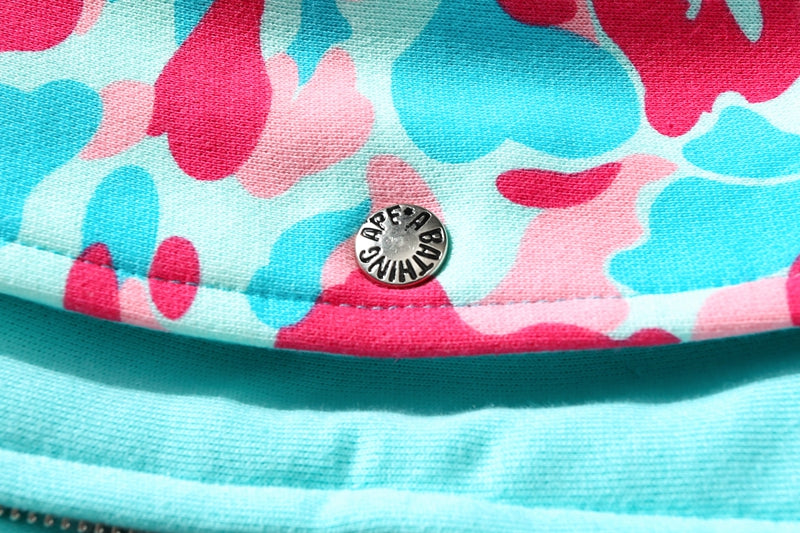 BAPE Store Miami Shark Full Zip Hoodie Pink/Blue