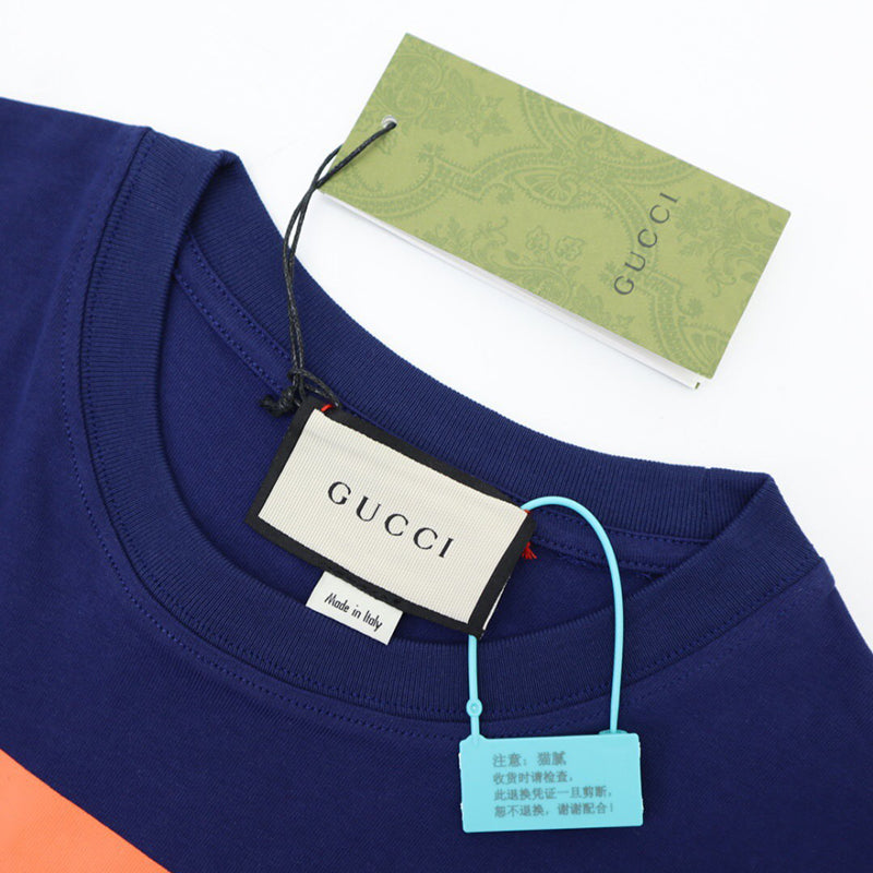 GUCCI SS21 Interlock Double G Stripe T Shirt