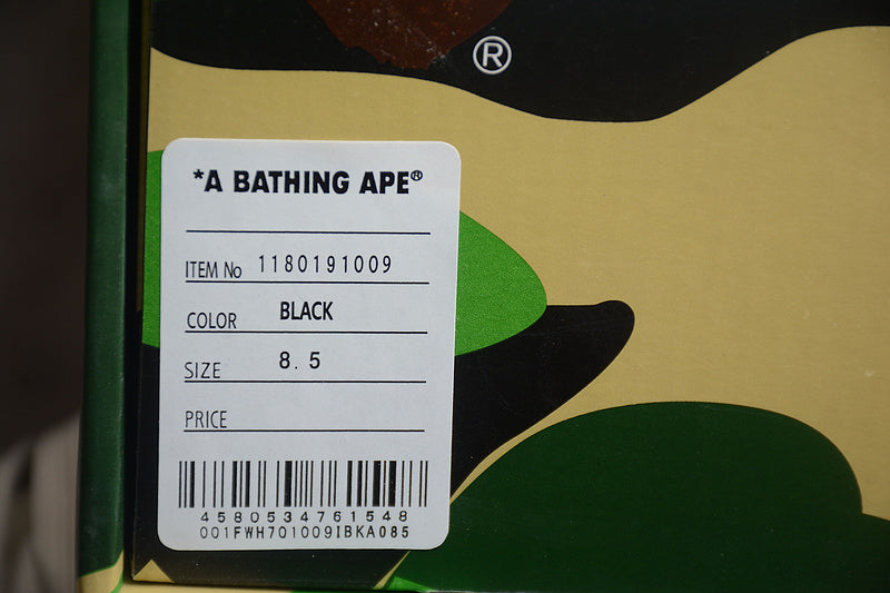 A Bathing Ape Bape Sta Snake Skin Black