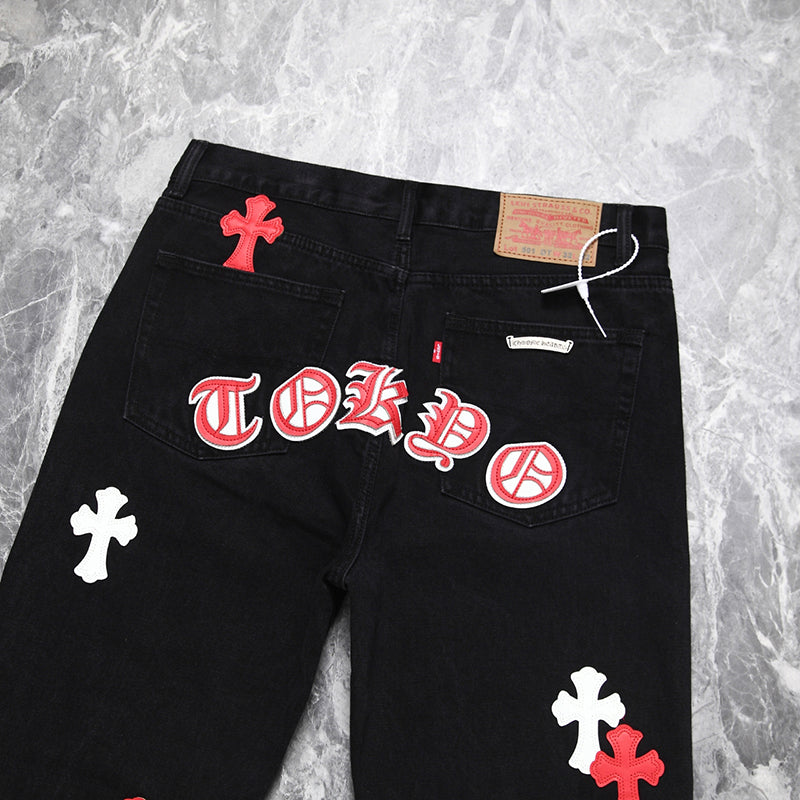 Chrome Hearts Tokyo Levi's Cross Patch Jeans