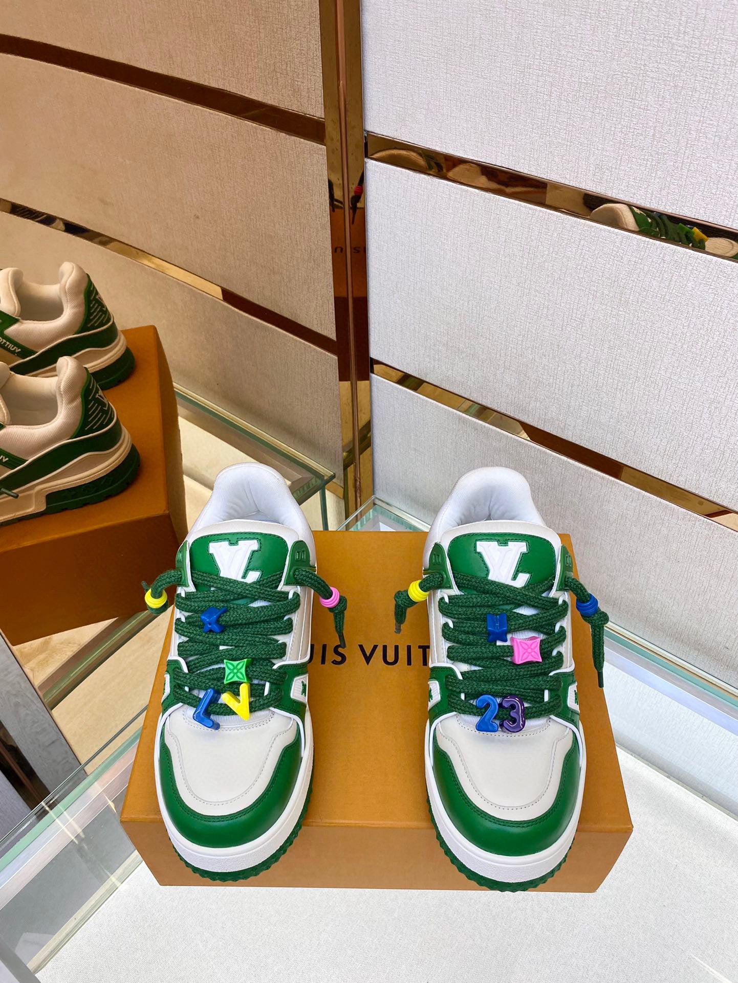Louis Vuitton LV Trainer Maxi Green