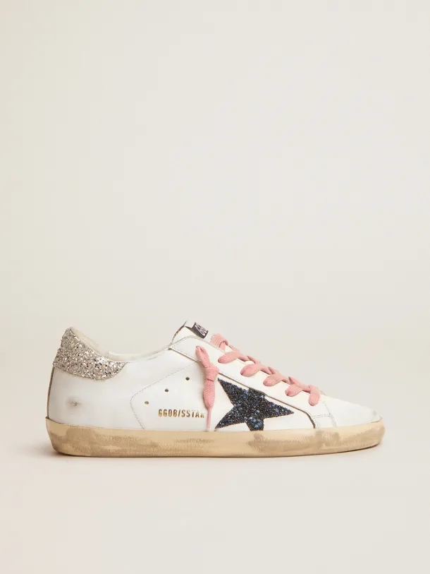 Golden Goose Super-Star LTD colored glitter star and heel tab