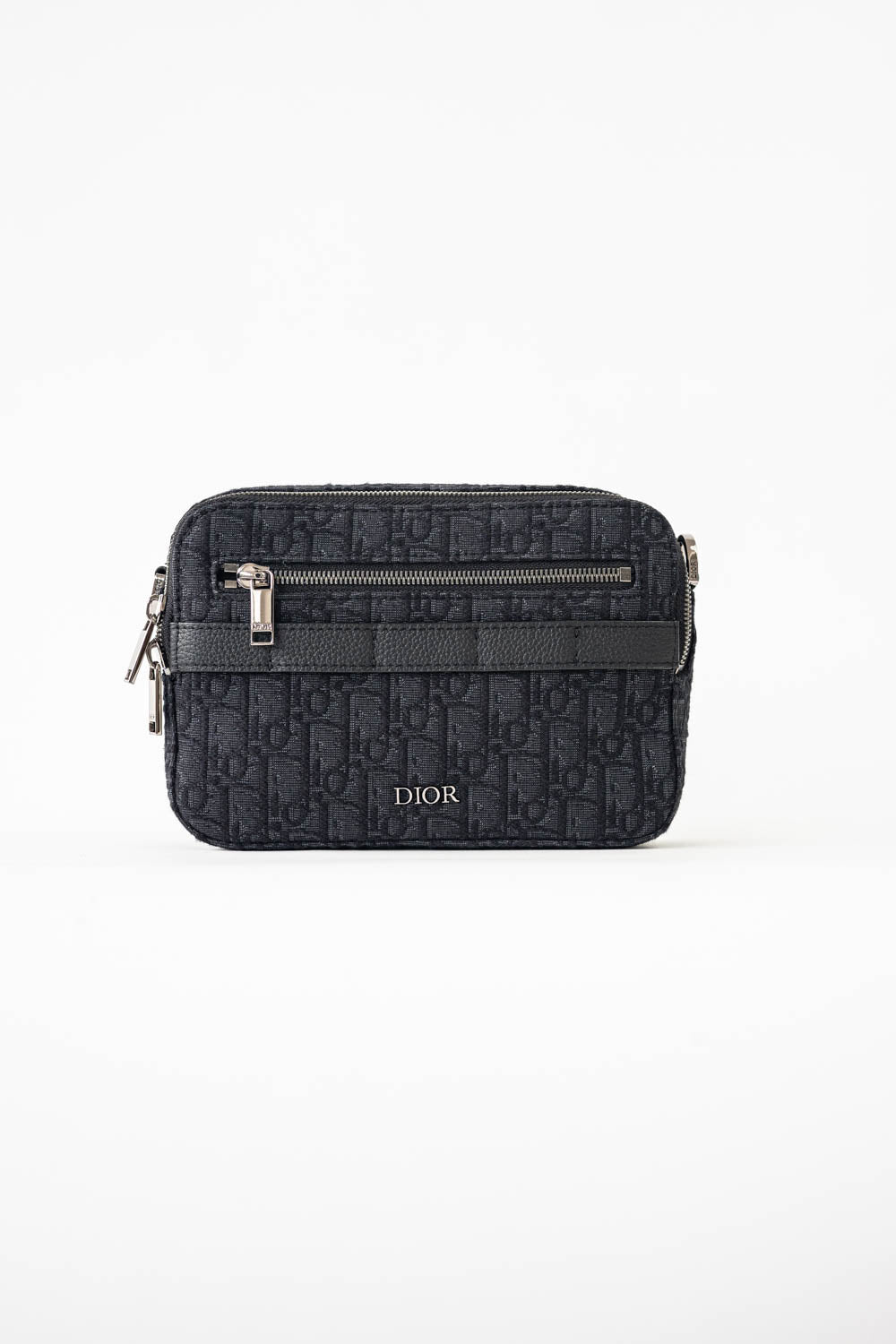 Dior Safari Bag with Strap Black Dior Oblique Jacquard