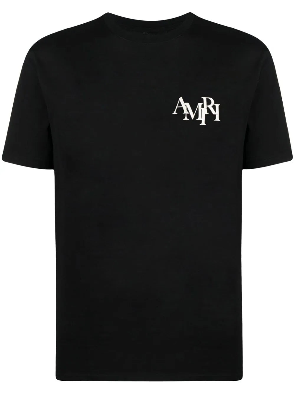 AMIRI Staggered Logo Tee Frosty Black