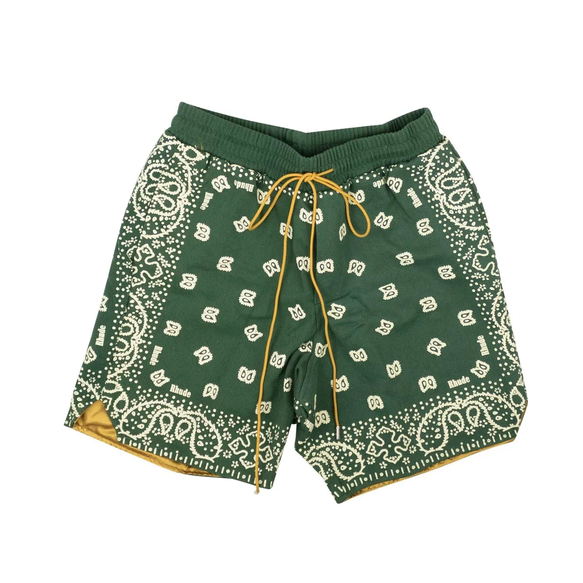 Rhude Bandana Print Swim Trunk Short Green