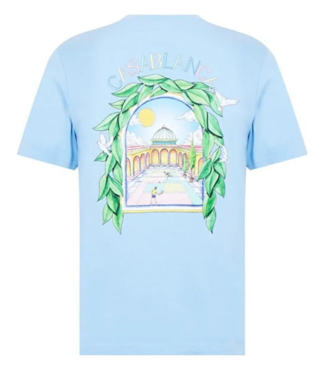 CASABLANCA L’arche Tennis Club T Shirt Blue