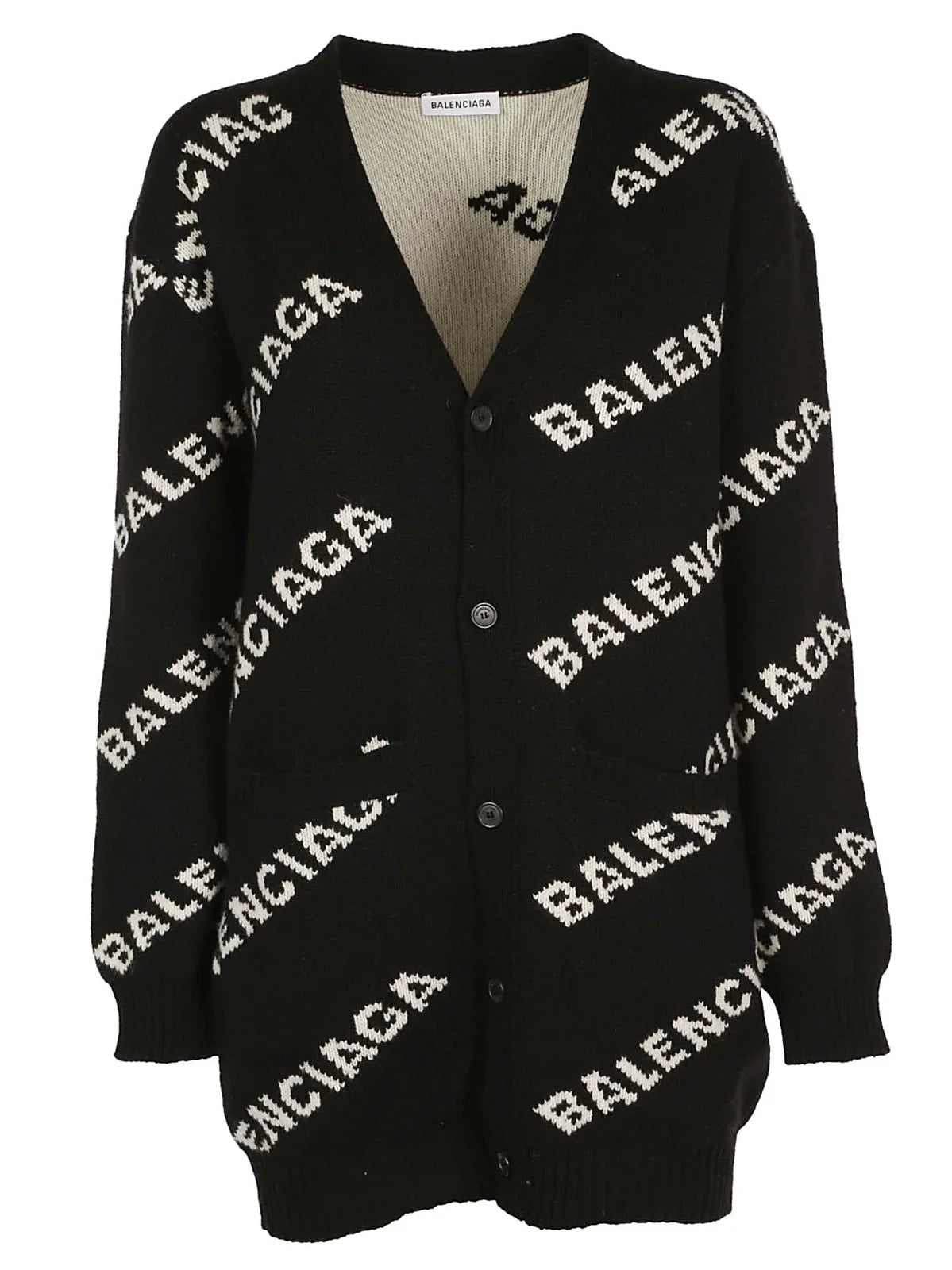 Balenciaga Logo Cardigan