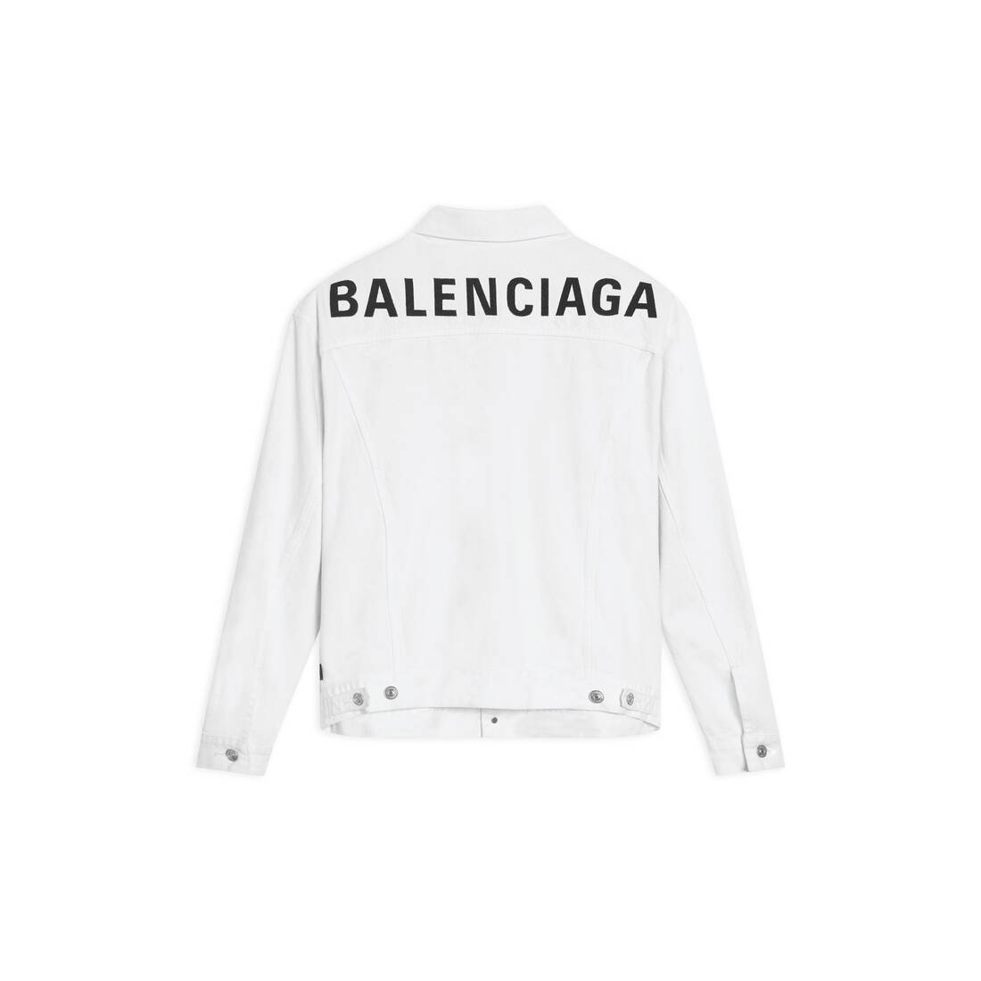 Balenciaga Embroidered Logo Jacket in white