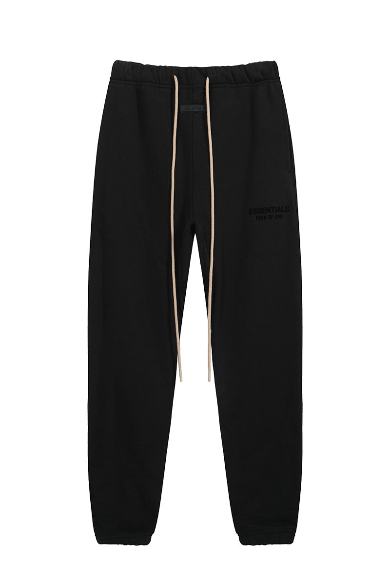 FEAR OF GOD ESSENTIALS logo-print Drawstring Track Pants Black