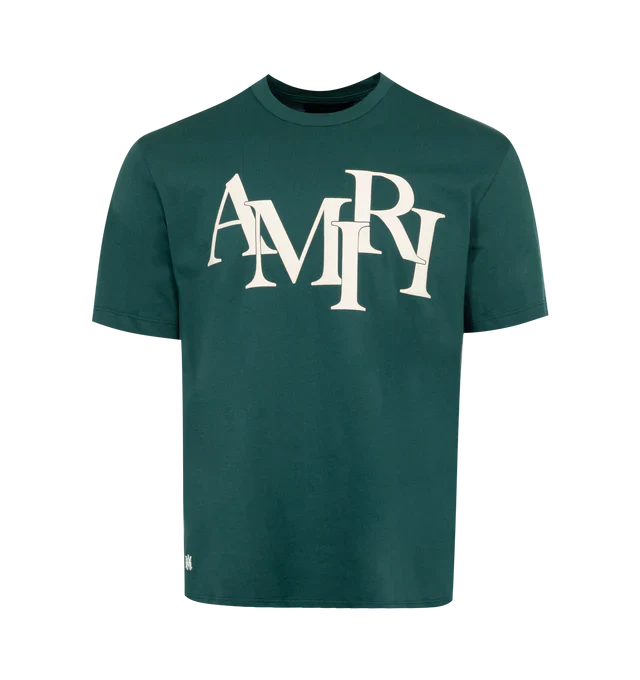 AMIRI Staggered Logo T-Shirt Green