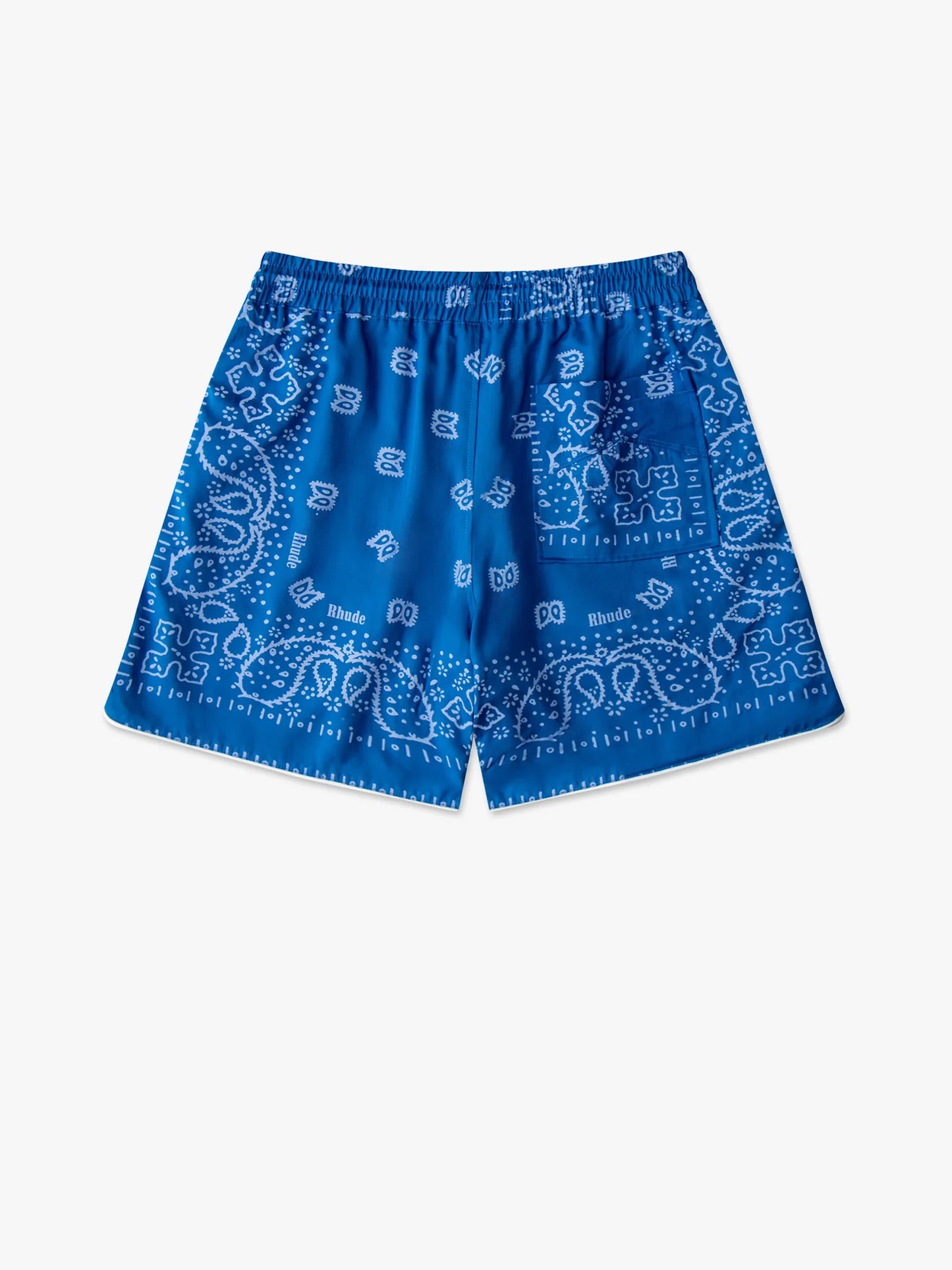 Rhude Bandana Print Swim Trunk Short Blue