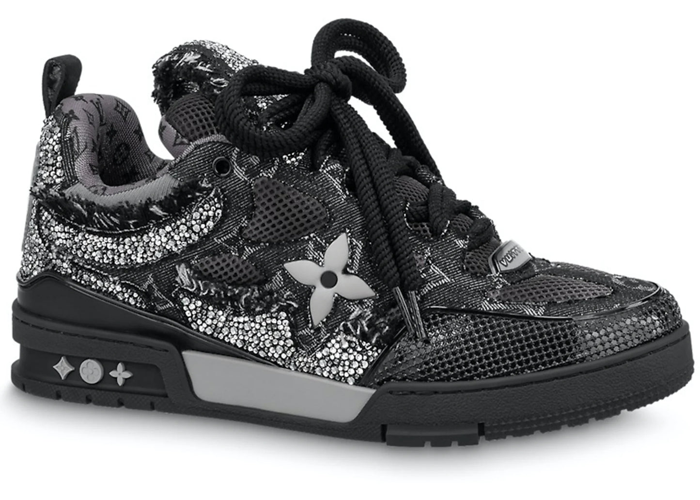 Louis Vuitton Skate Trainer Black Swarovski Monogram