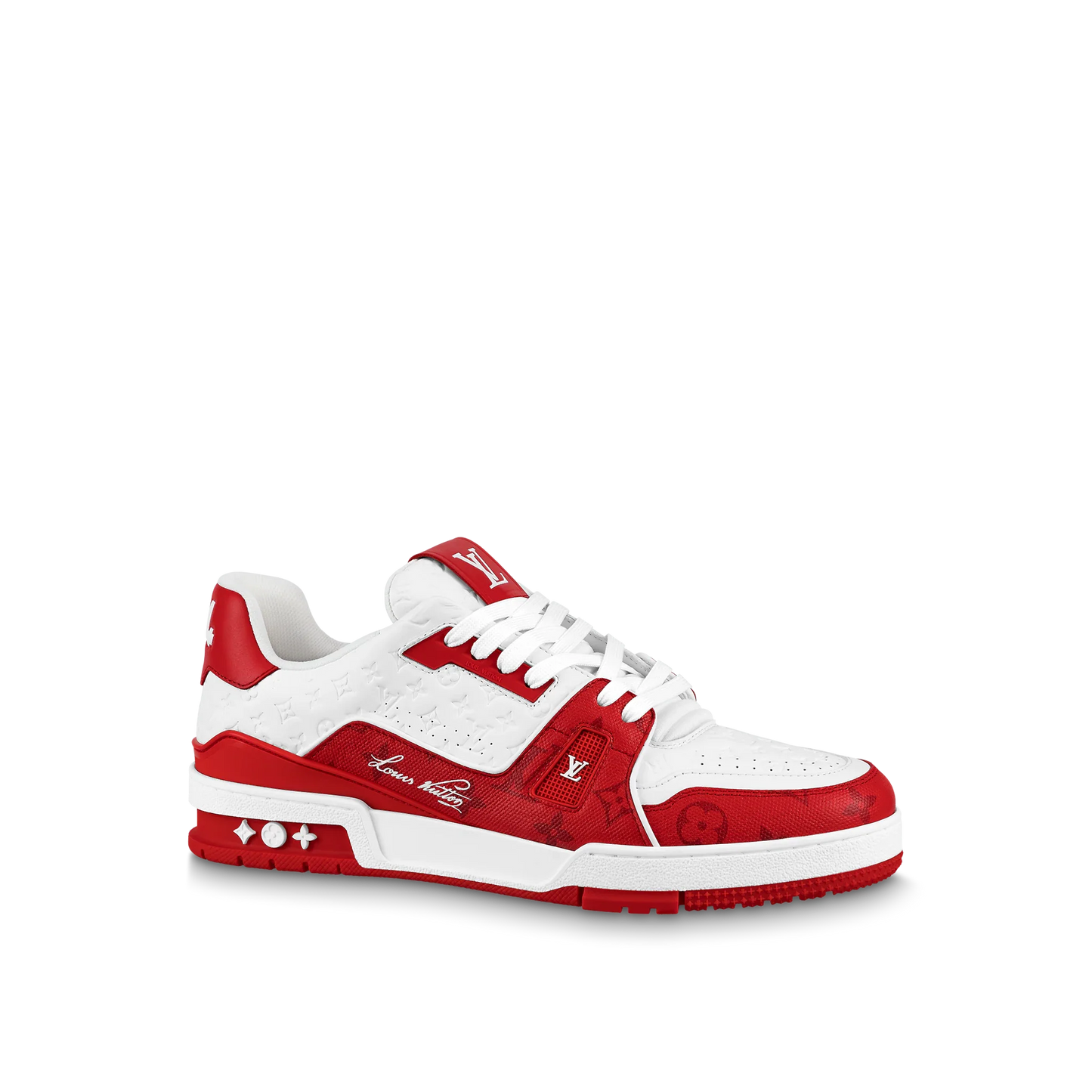 Louis Vuitton Trainer #54 Signature Red White