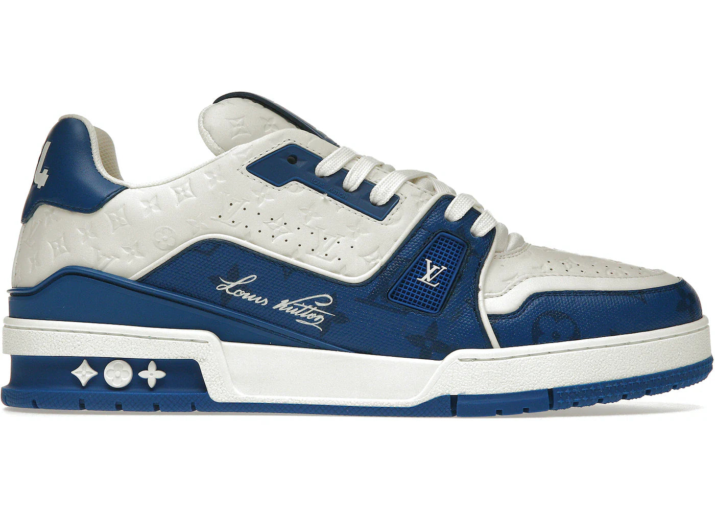 Louis Vuitton Trainer #54 Signature Blue White