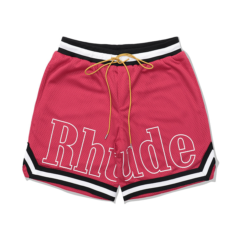 Rhude Court Logo Short Red