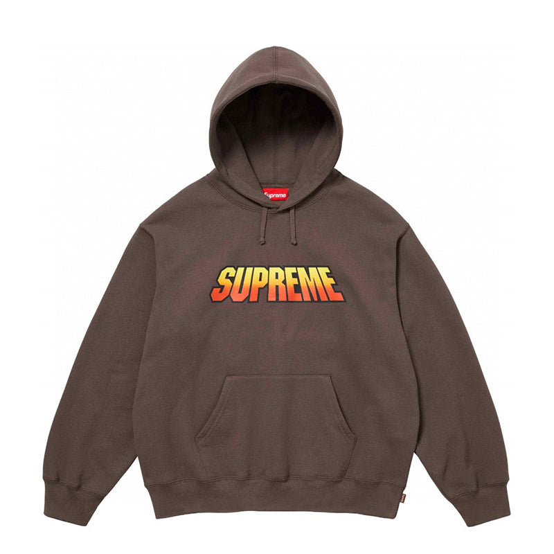 Supreme Gradient Hooded Sweatshirt Brown