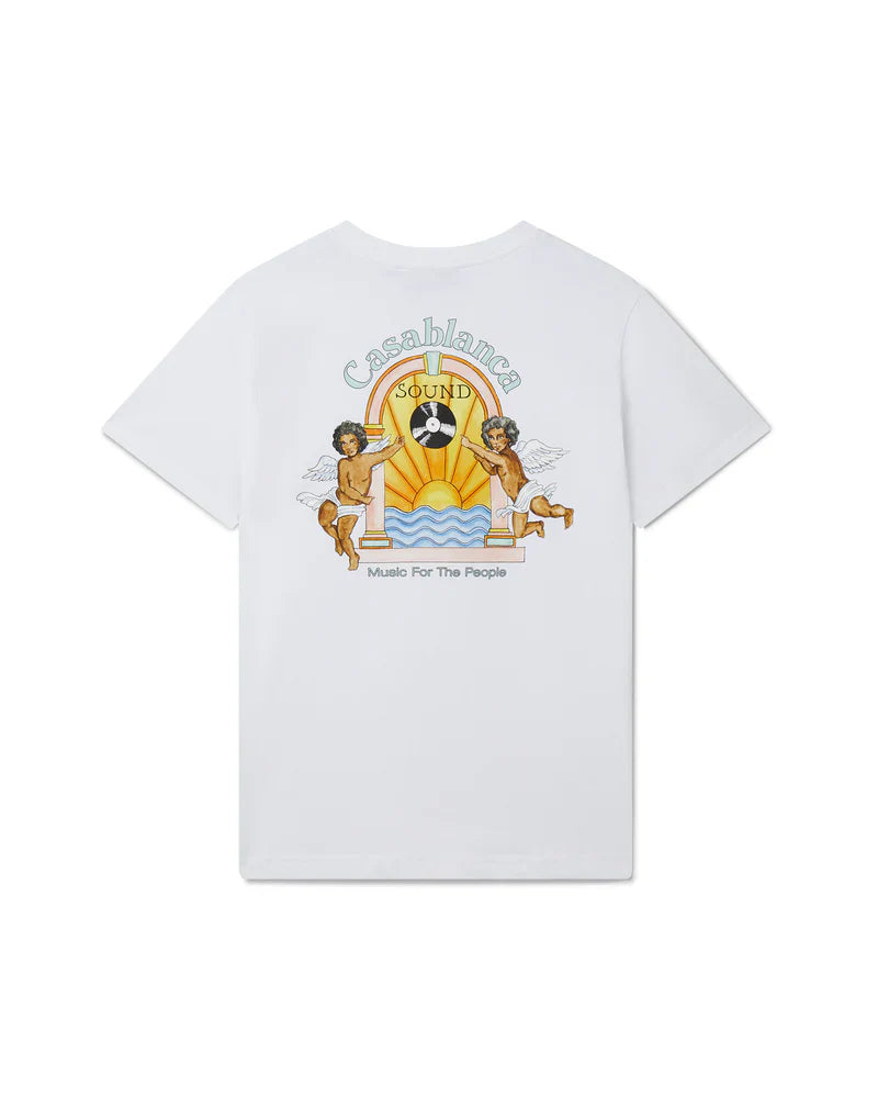 CASABLANCA Studio de Musique T-Shirt White
