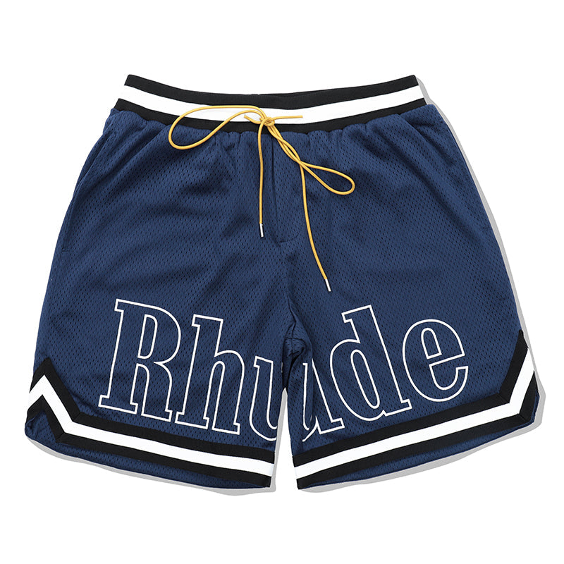 Rhude Court Logo Short Blue