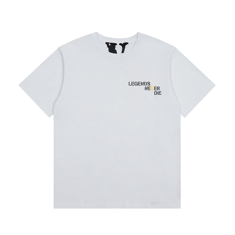 Vlone x Juice Wrld 999 - Legends Never Die Shirt (White/Yellow)