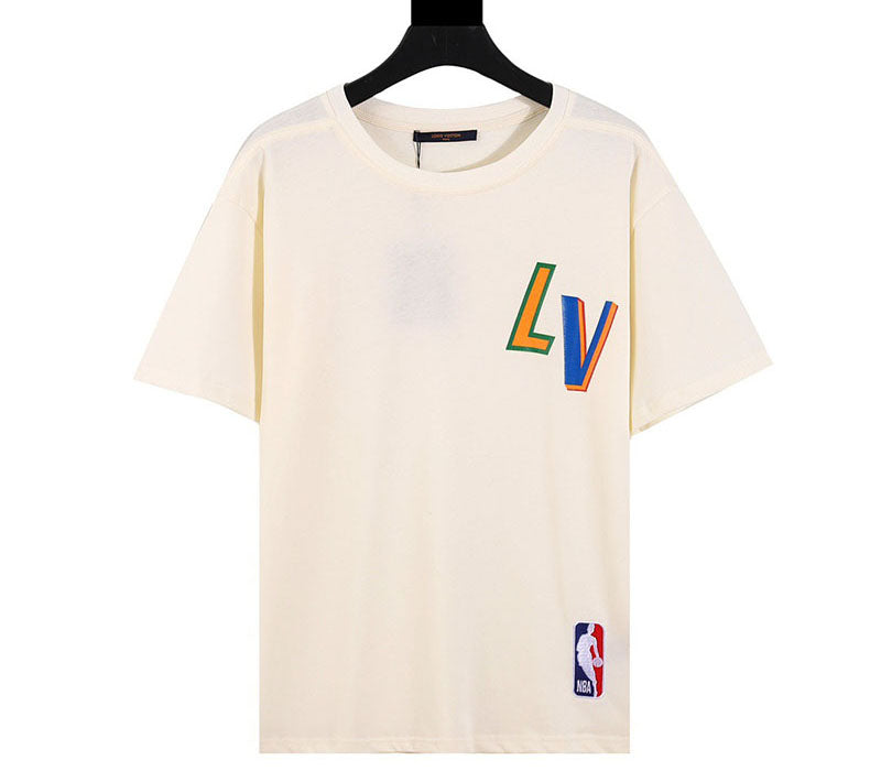 Louis Vuitton x NBA Basketball Short-Sleeved T-shirt White