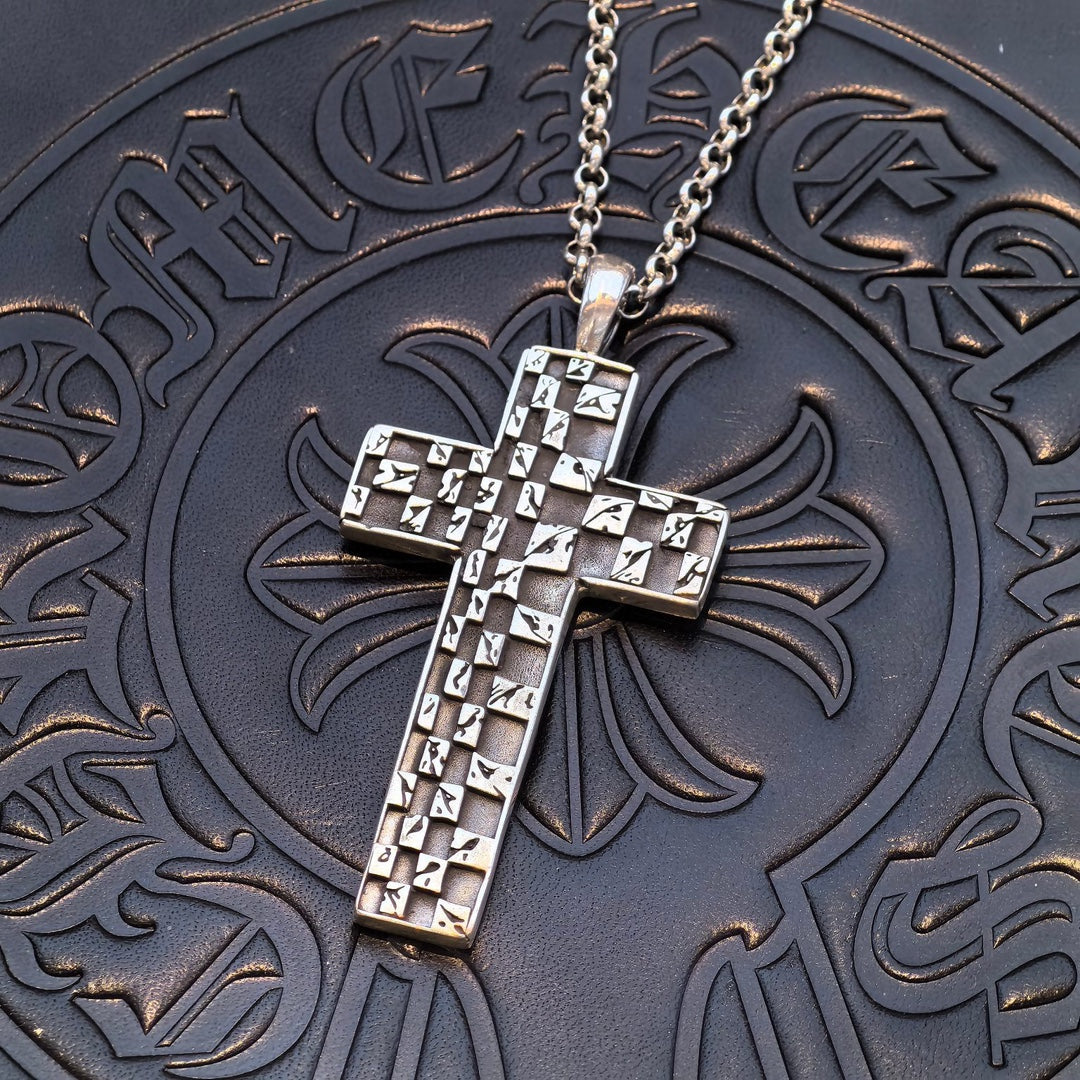 Chrome Hearts - Cross chess pendant necklace