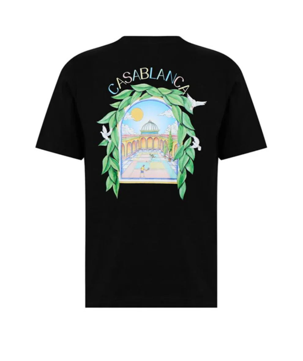 CASABLANCA L’arche Tennis Club T Shirt Black
