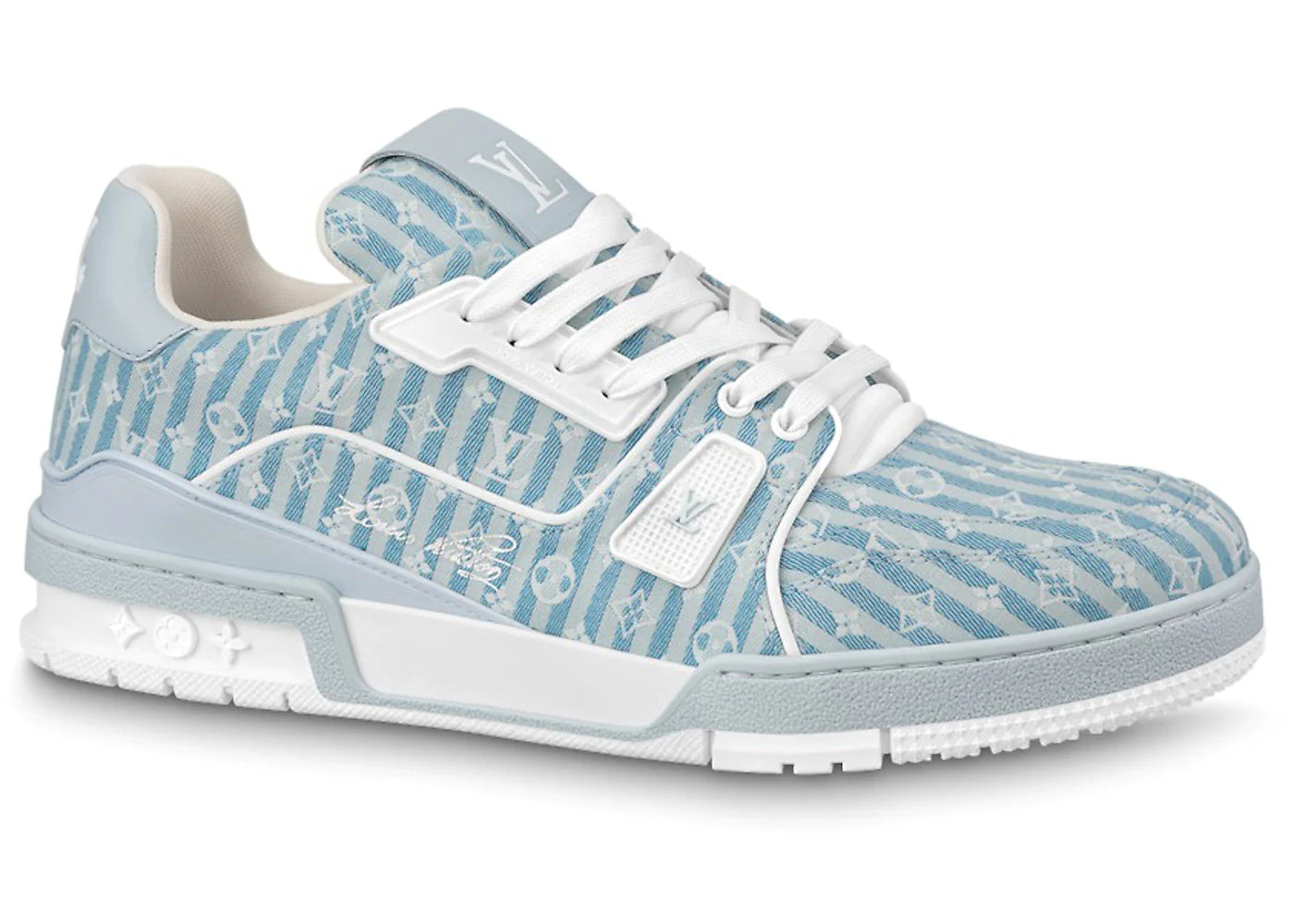 Louis Vuitton Trainer Blue Stripe Monogram