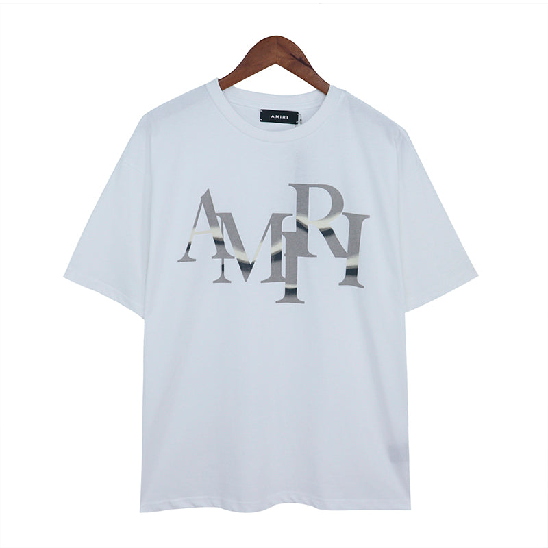AMIRI STAGGERED CHROME PRINT T-SHIRT WHITE