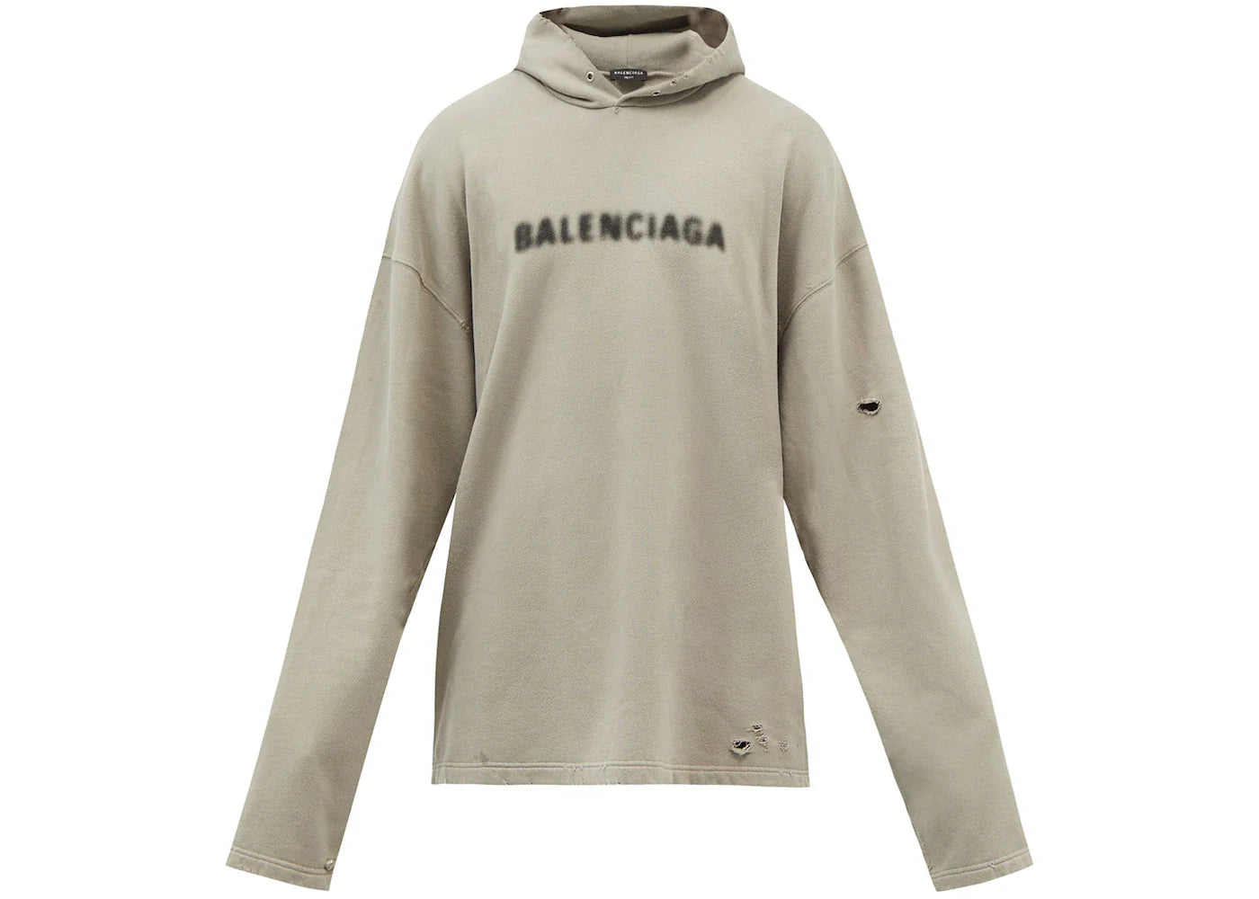 Balenciaga Distressed Blurry Logo Hoodie