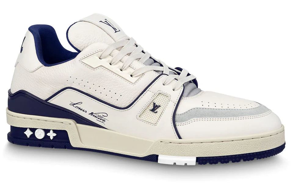 Louis Vuitton Trainer #54 Signature White Blue