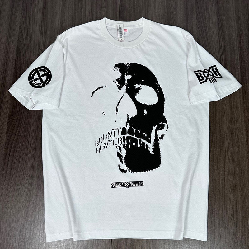 Supreme Bounty Hunter Skulls Tee White