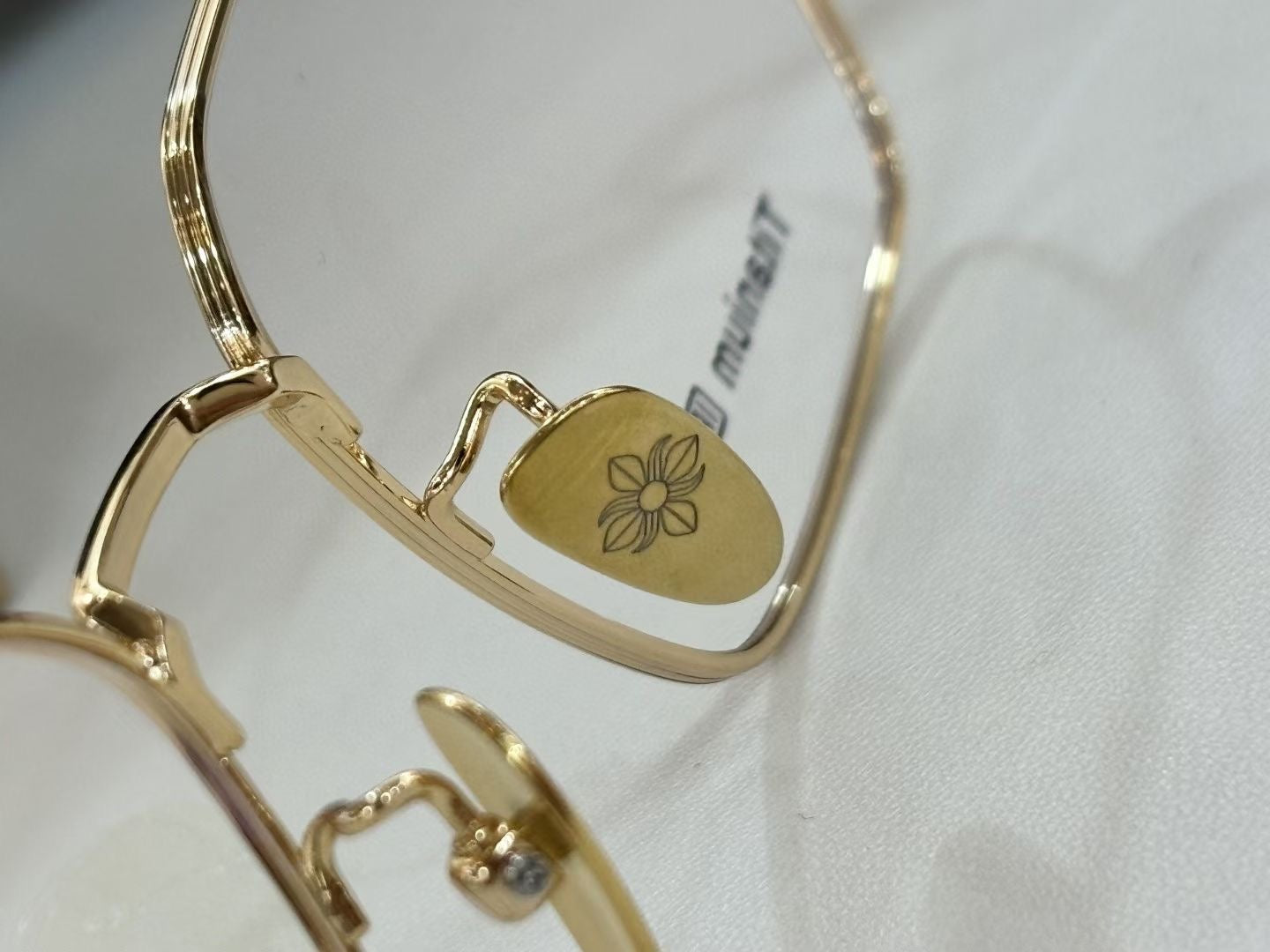 Chrome Hearts Titanium Frame Glasses Gold
