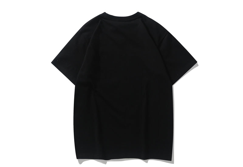 BAPE Leopard Milo On APE HEAD TEE Black