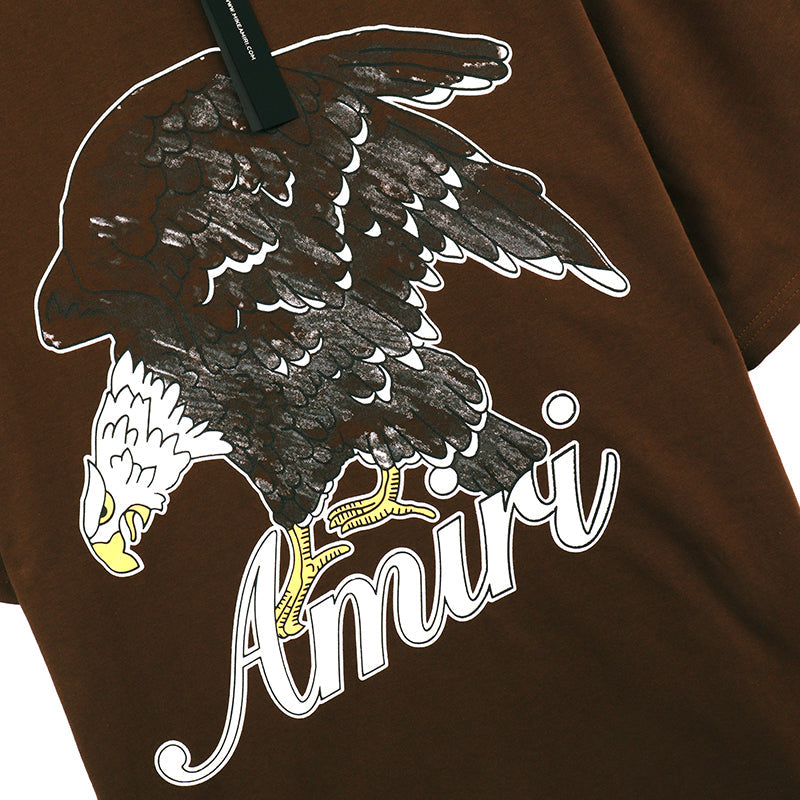 AMIRI frontal amiri eagle print Brown