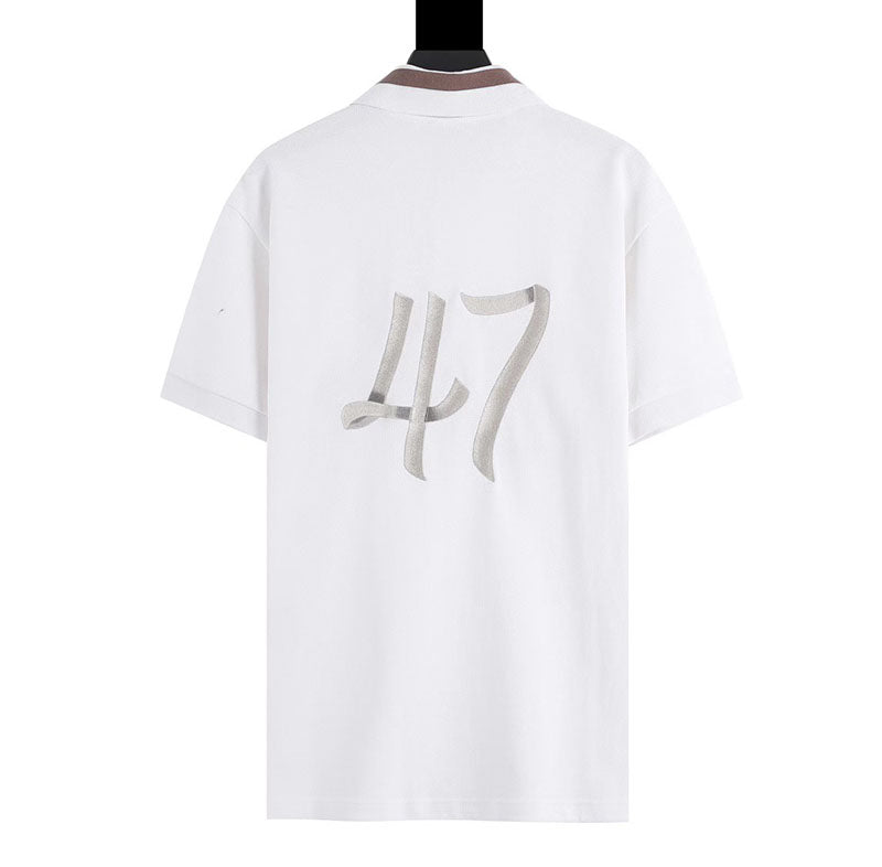 DIOR Men 2022 Graphic Print Polo White shirt