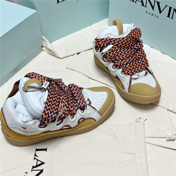 Lanvin Curb Sneaker White Beige