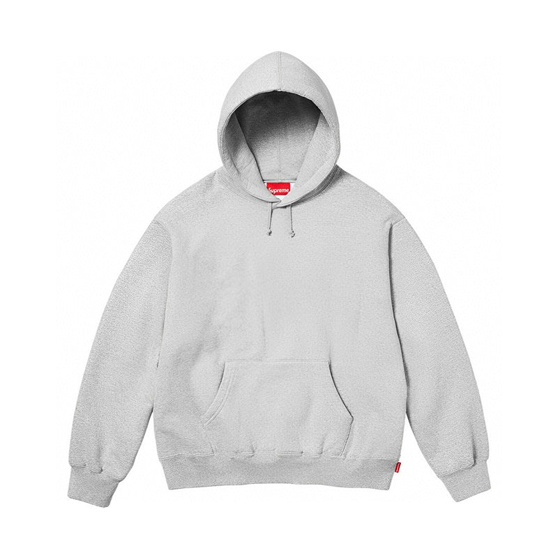 Supreme Satin Applique Hooded Sweatshirt (FW24) Grey